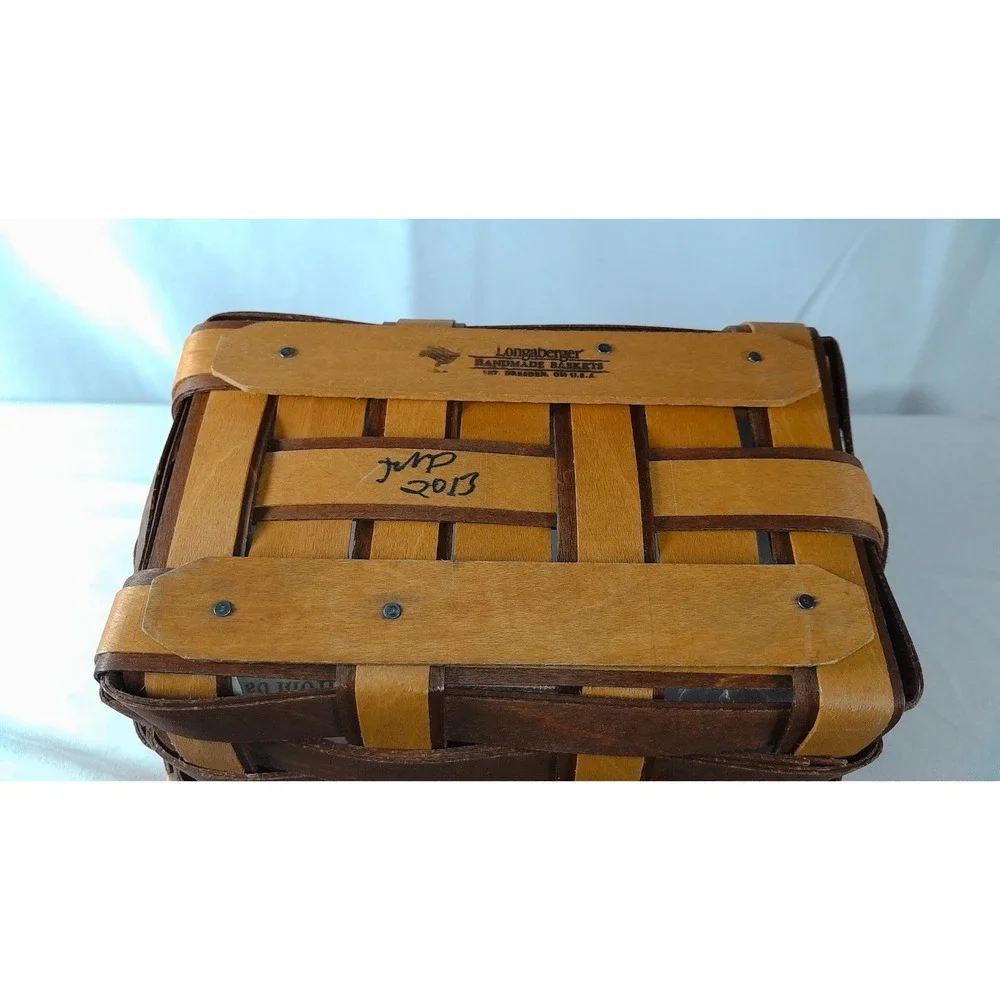 Longaberger Woven Traditions Tea Basket Set -‎ Rich Brown